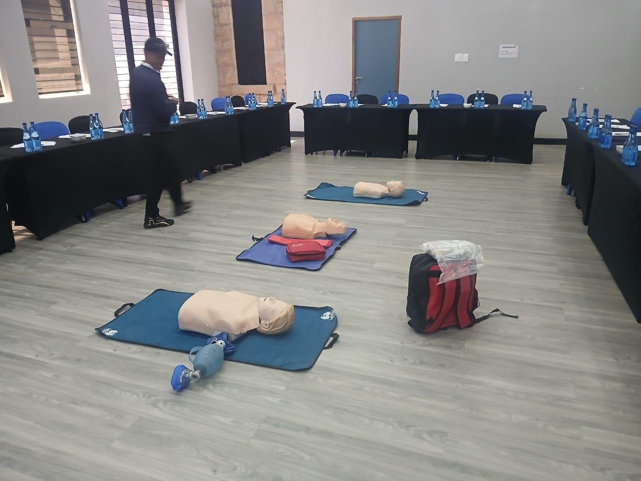 First aid level 3 training in progress