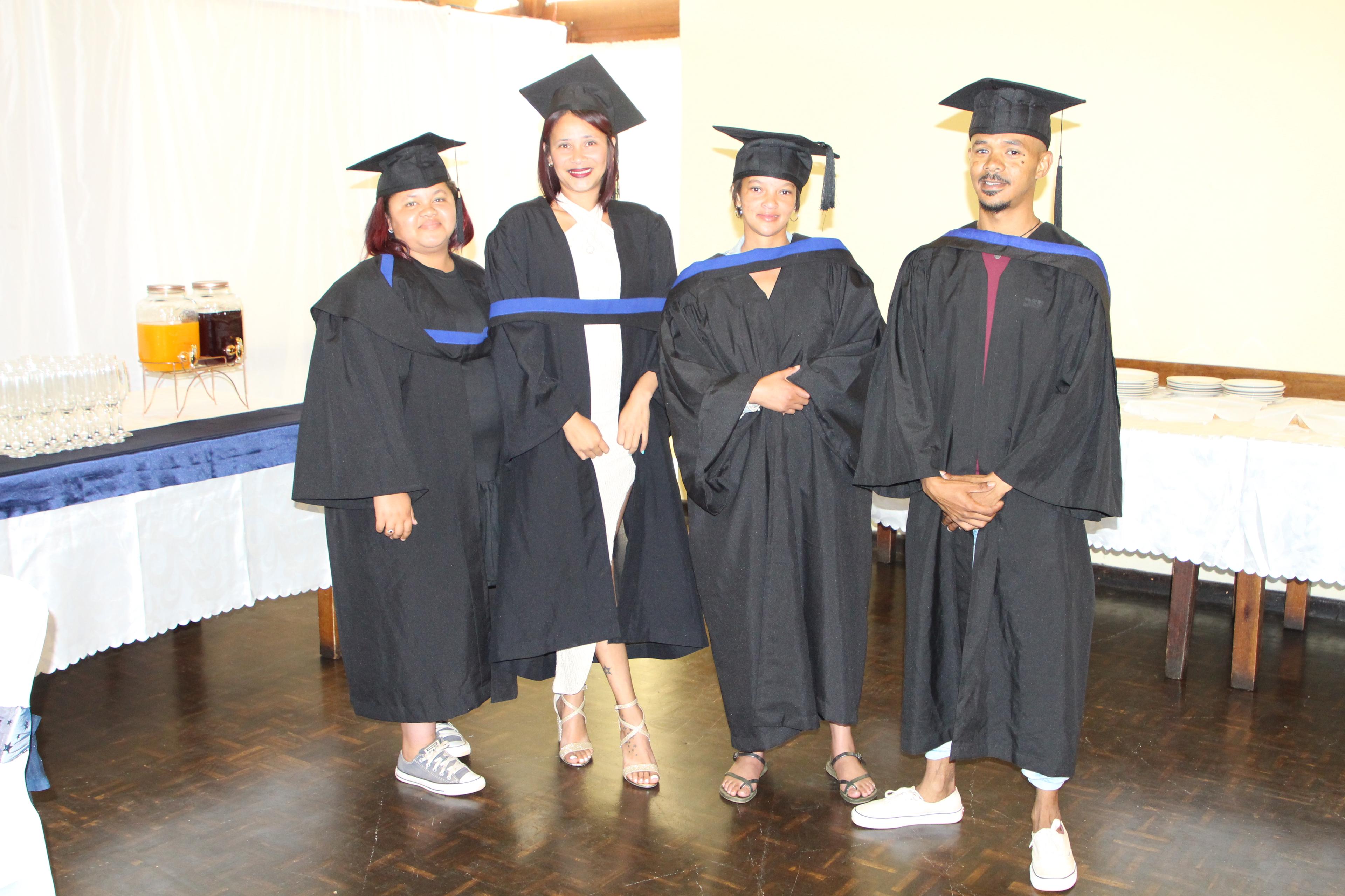 Group of DUNMORE graduates on graduation day