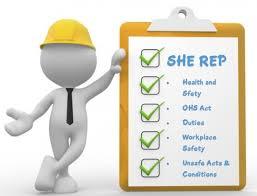 SHE representative training and workplace inspection
